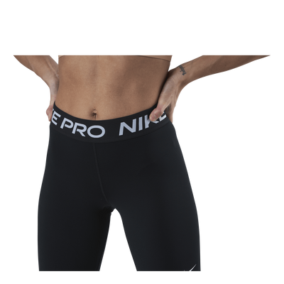 Nike Pro 365 Women's Mid-Rise Crop Leggings BLACK/WHITE