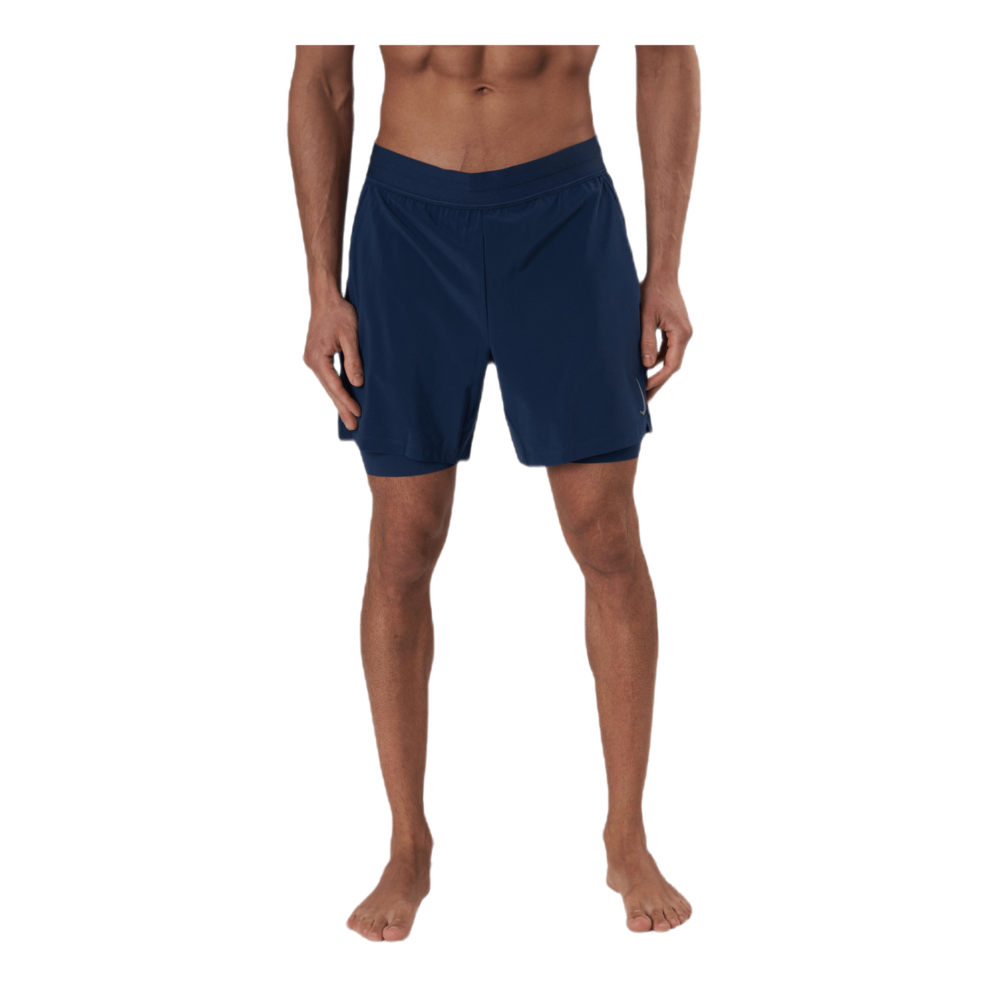 2-in-1 Yoga Shorts Blue/Grey