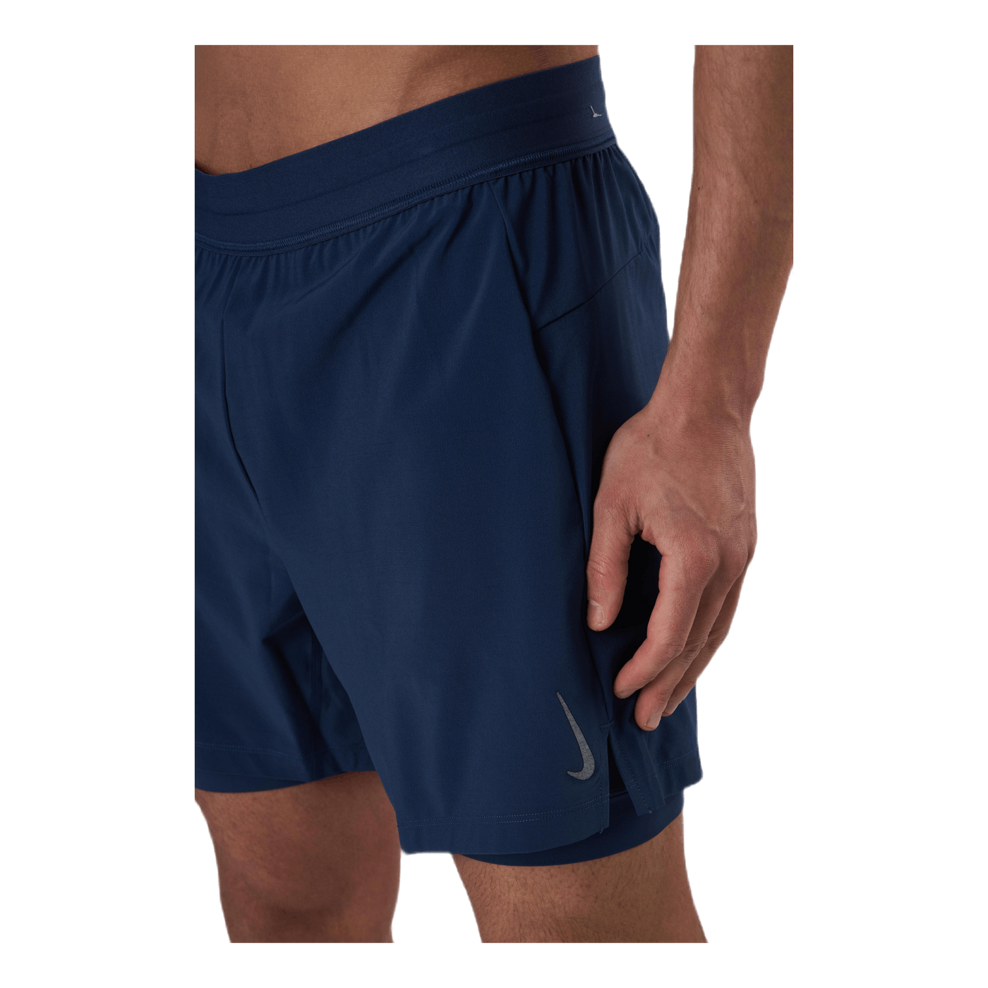 2-in-1 Yoga Shorts Blue/Grey