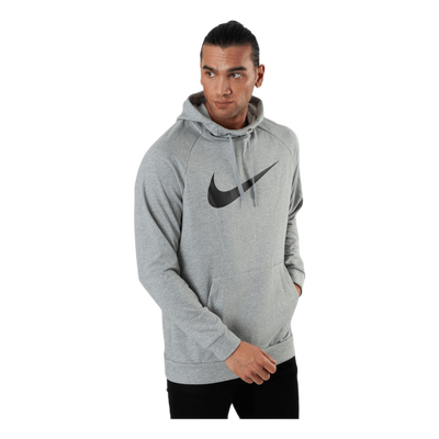 Dri-FIT Men's Pullover Training Hoodie DK GREY HEATHER/BLACK