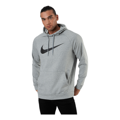 Dri-FIT Men's Pullover Training Hoodie DK GREY HEATHER/BLACK