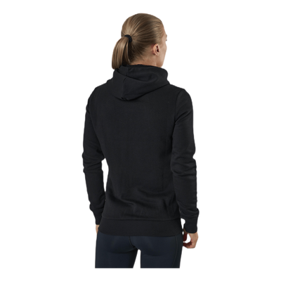 Essential Small Logo Full-Zip Hoodie Tr Black