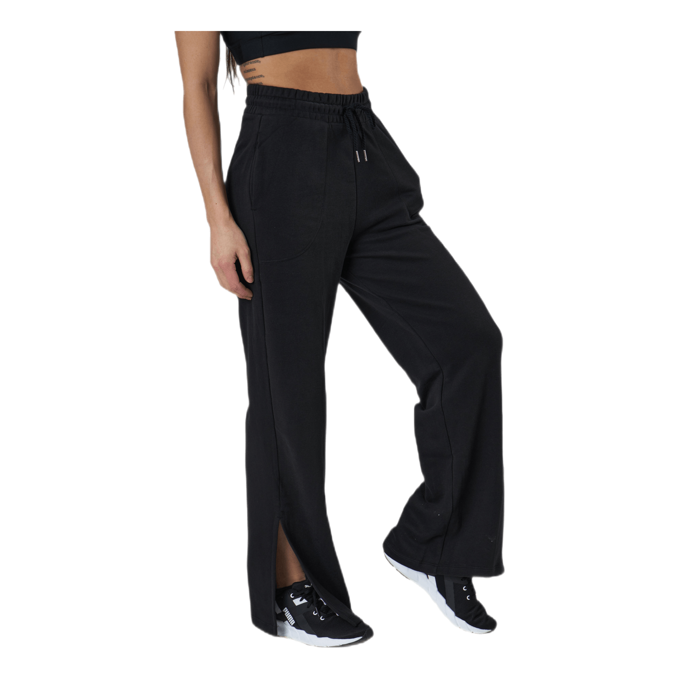 Her Wide Pants Tr Black