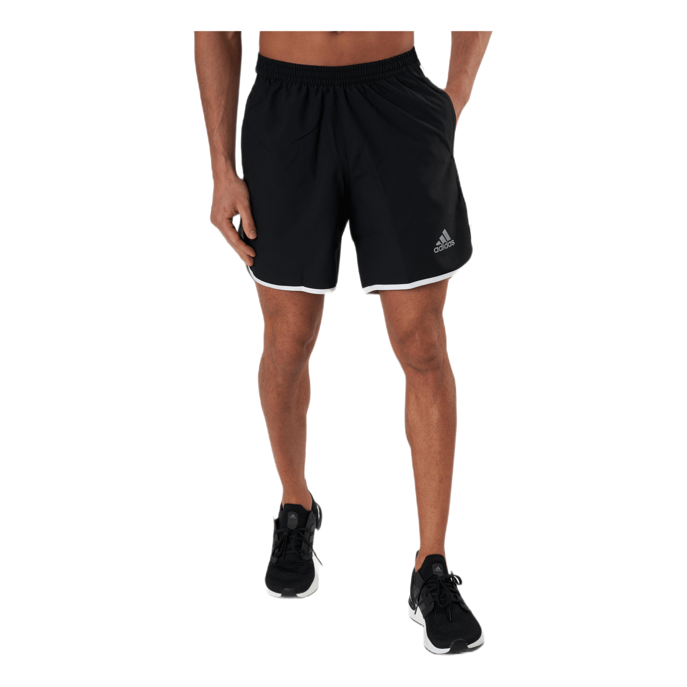 Adidas Marathon 20 Short Black / Halo Silver / White