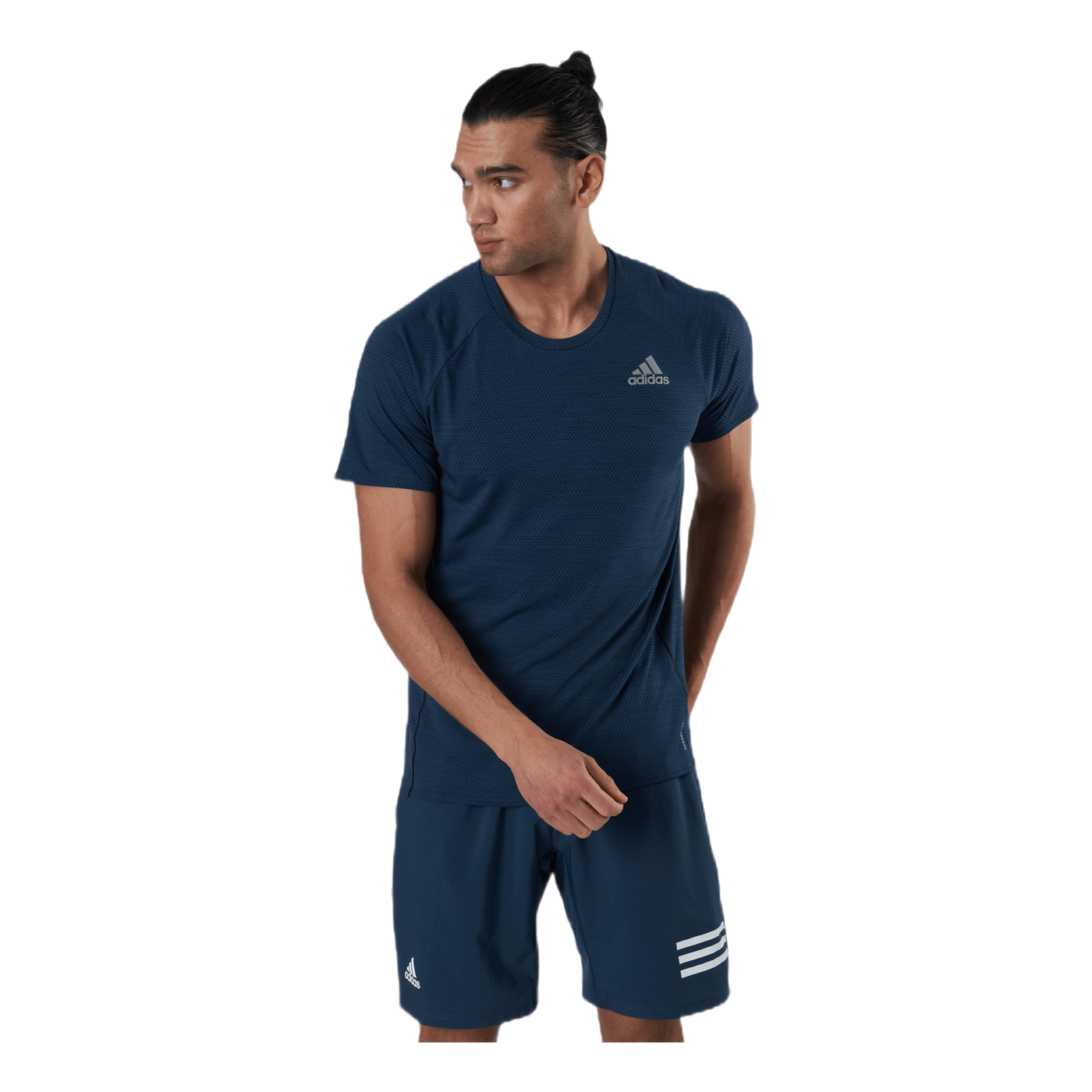 Adidas Runner Tee Men Crew Navy