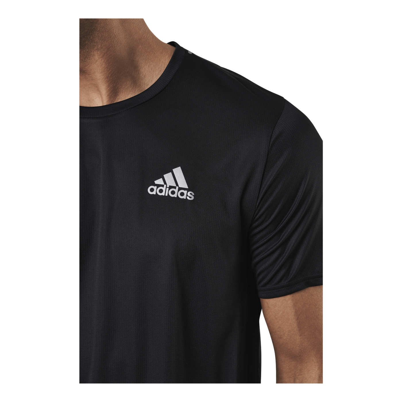 Adidas Fast Primeblue Tee Men Black / Reflective Silver