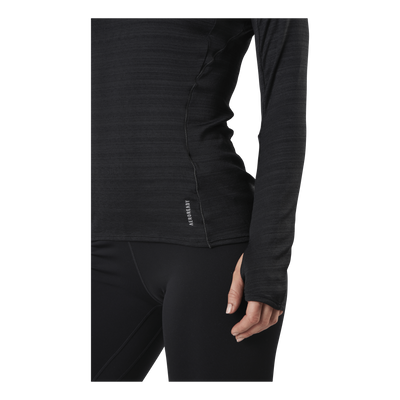 Adidas Runner Long Sleeve Tee Women Black / Reflective Silver