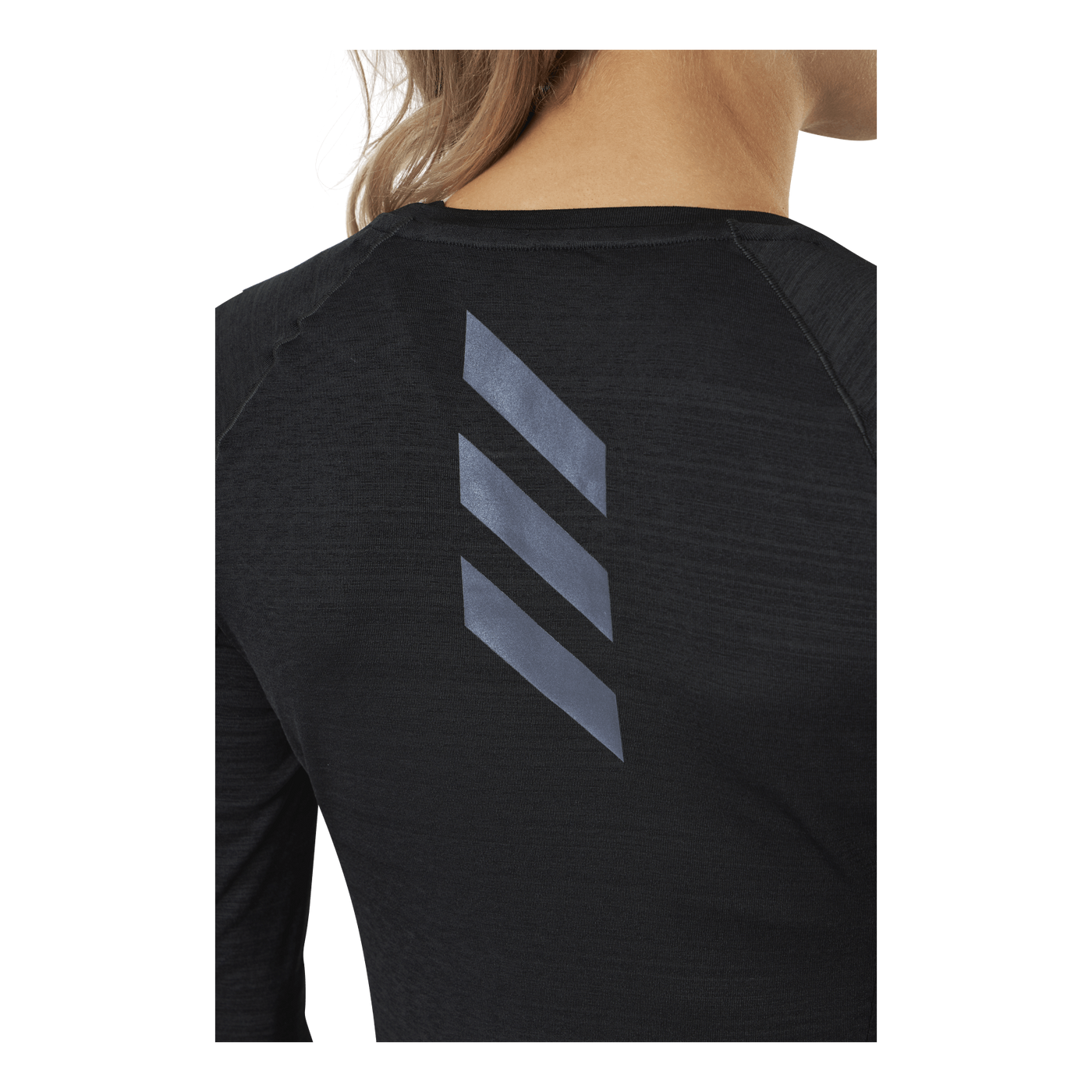 Adidas Runner Long Sleeve Tee Women Black / Reflective Silver