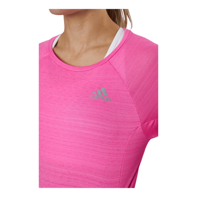 Adidas Runner Long Sleeve Tee Women Screaming Pink