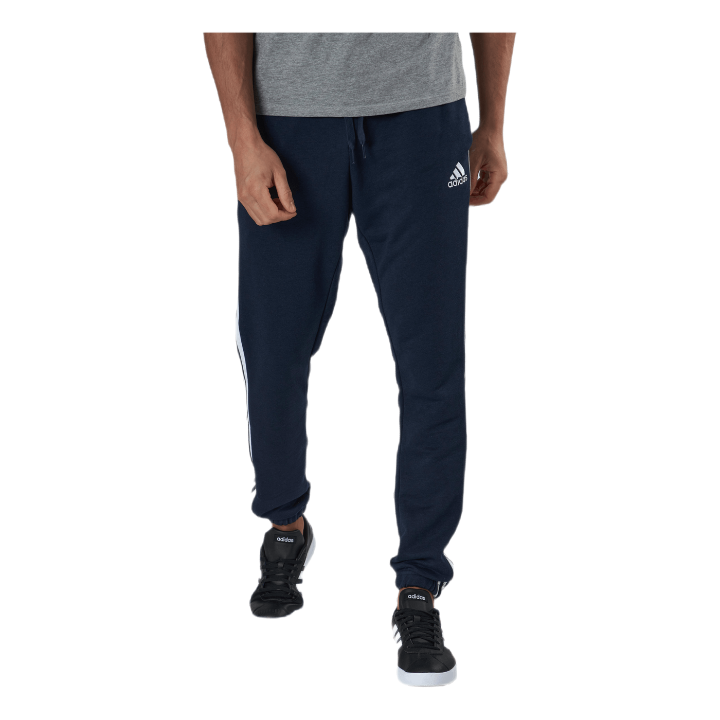 Essentials Tapered Elasticcuff 3 Stripes Pant Legend Ink / White