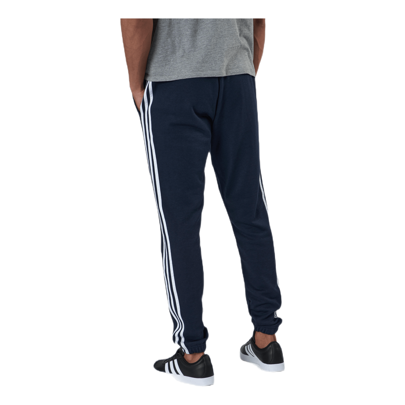 Essentials Tapered Elasticcuff 3 Stripes Pant Legend Ink / White