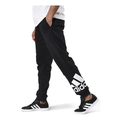 Essentials Tapered Cuff Logo Pants Black / White