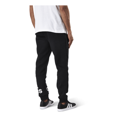 Essentials Tapered Cuff Logo Pants Black / White