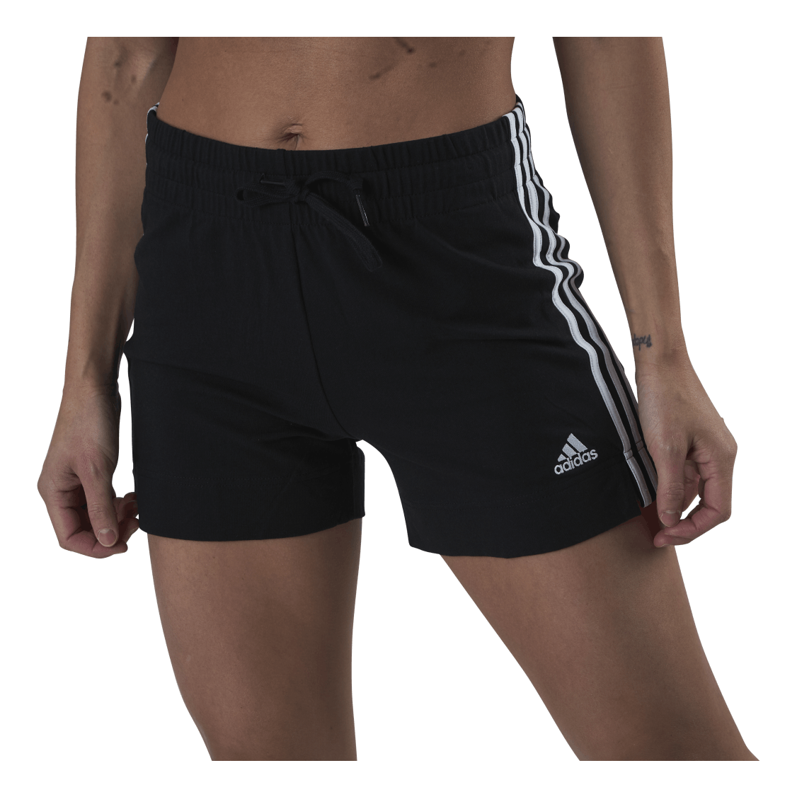 Essentials Slim Shorts Black / White