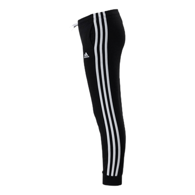 Adidas Girls Essentials 3 Stripes Ft Pant Black / White