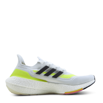 Ultraboost 21 Shoes Cloud White / Core Black / Solar Yellow