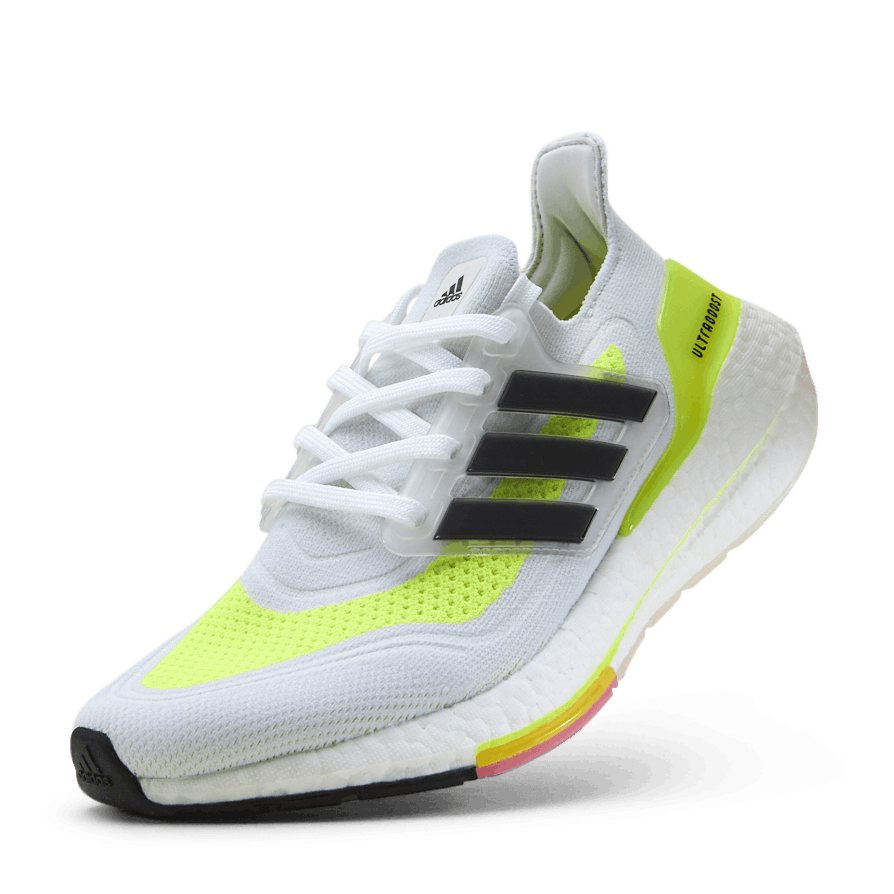 Ultraboost 21 Shoes Cloud White / Core Black / Solar Yellow