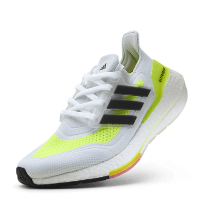 Ultraboost 21 Shoes Cloud White / Core Black / Solar Yellow