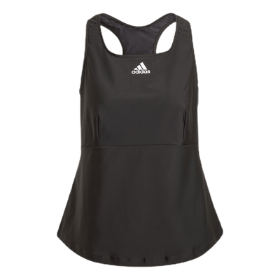 Adidas Sh3.Ro 3 Stripes Tankini Top Plus Size Black / White