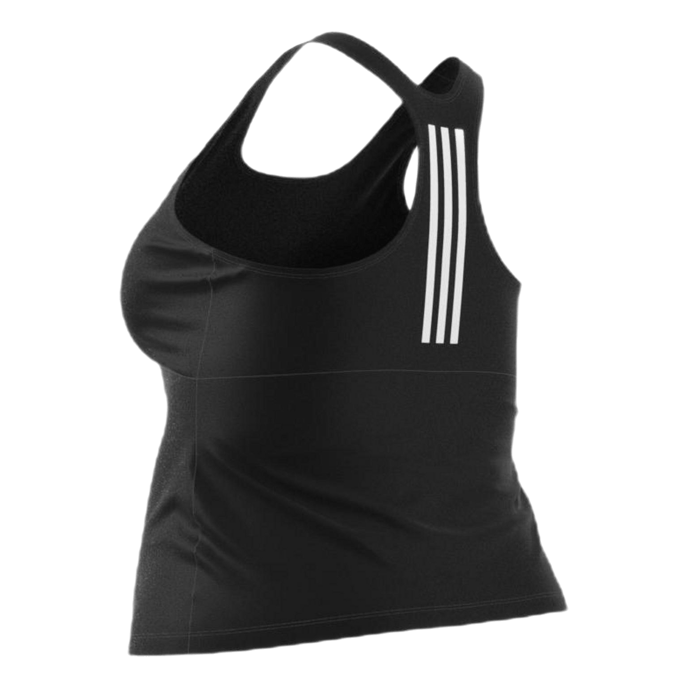 Adidas Sh3.Ro 3 Stripes Tankini Top Plus Size Black / White