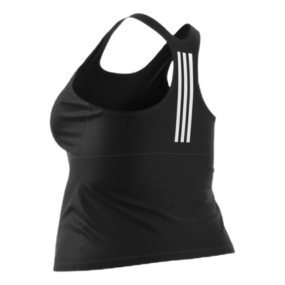 Adidas Sh3.Ro 3 Stripes Tankini Top Plus Size Black / White