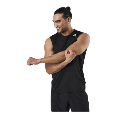 Techfit Sleeveless Fitted Top Black