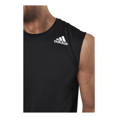 Techfit Sleeveless Fitted Top Black