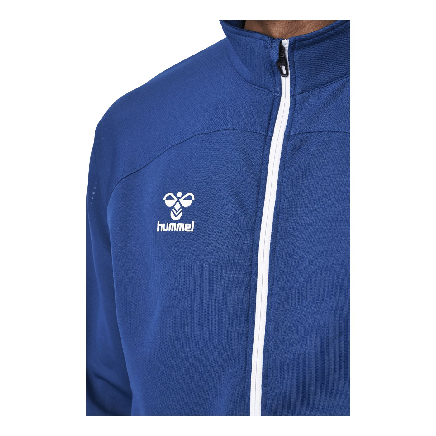 Poly Zip Jacket Blue