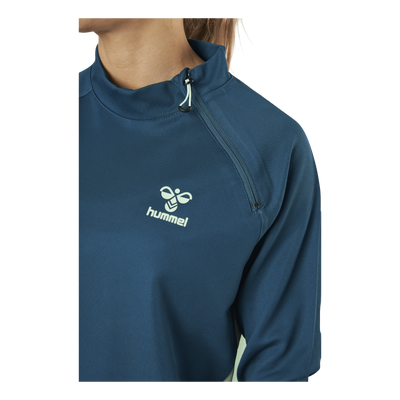 Half Zip Sweat Blue/Green