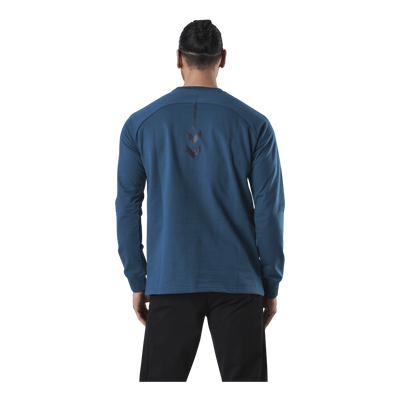 Cotton Sweatshirt Blue/Grey