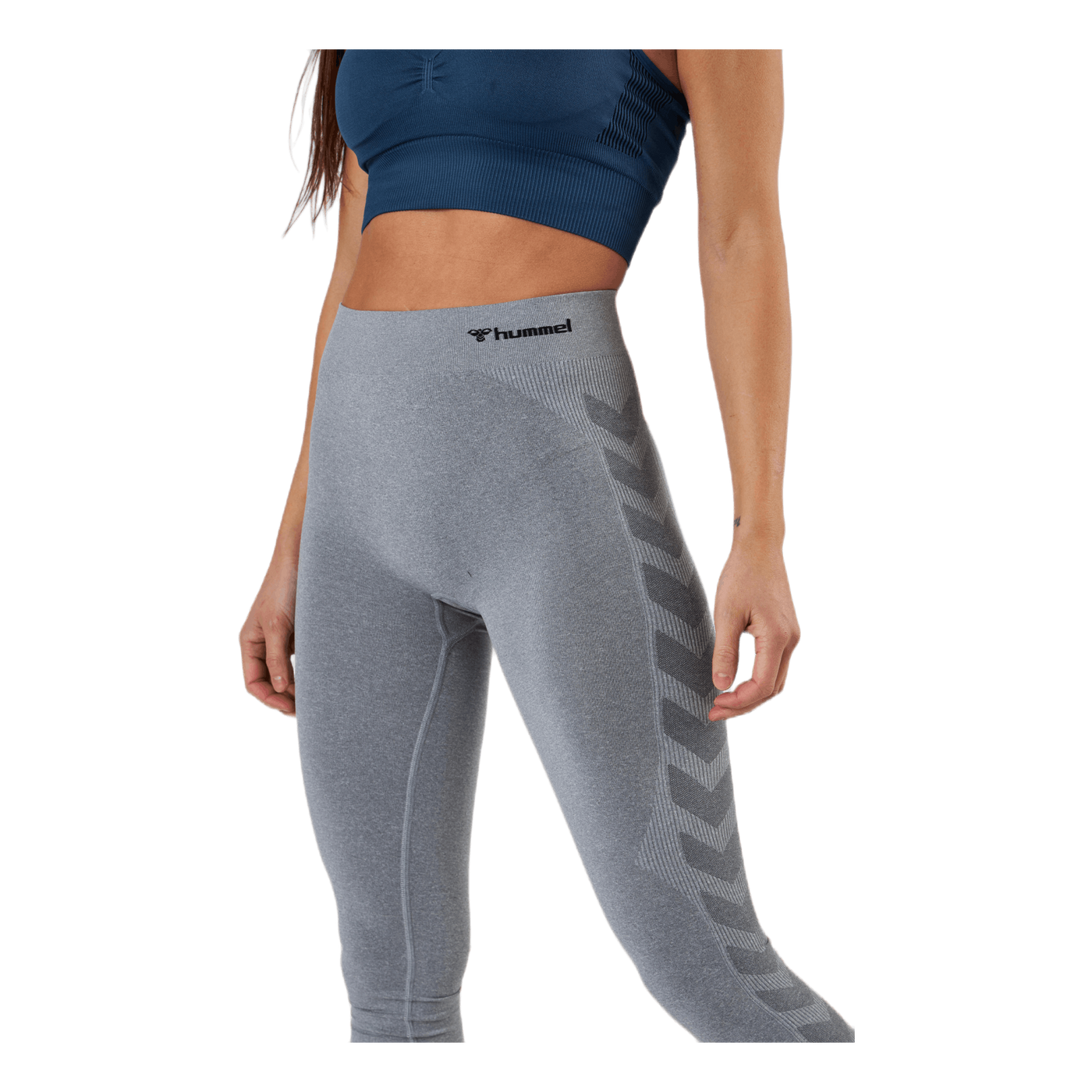 Seamless Mid Waist Tight Grey