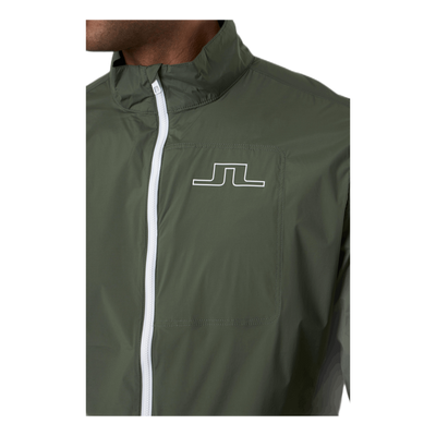 Ash Light Packable Golf Jacket Green