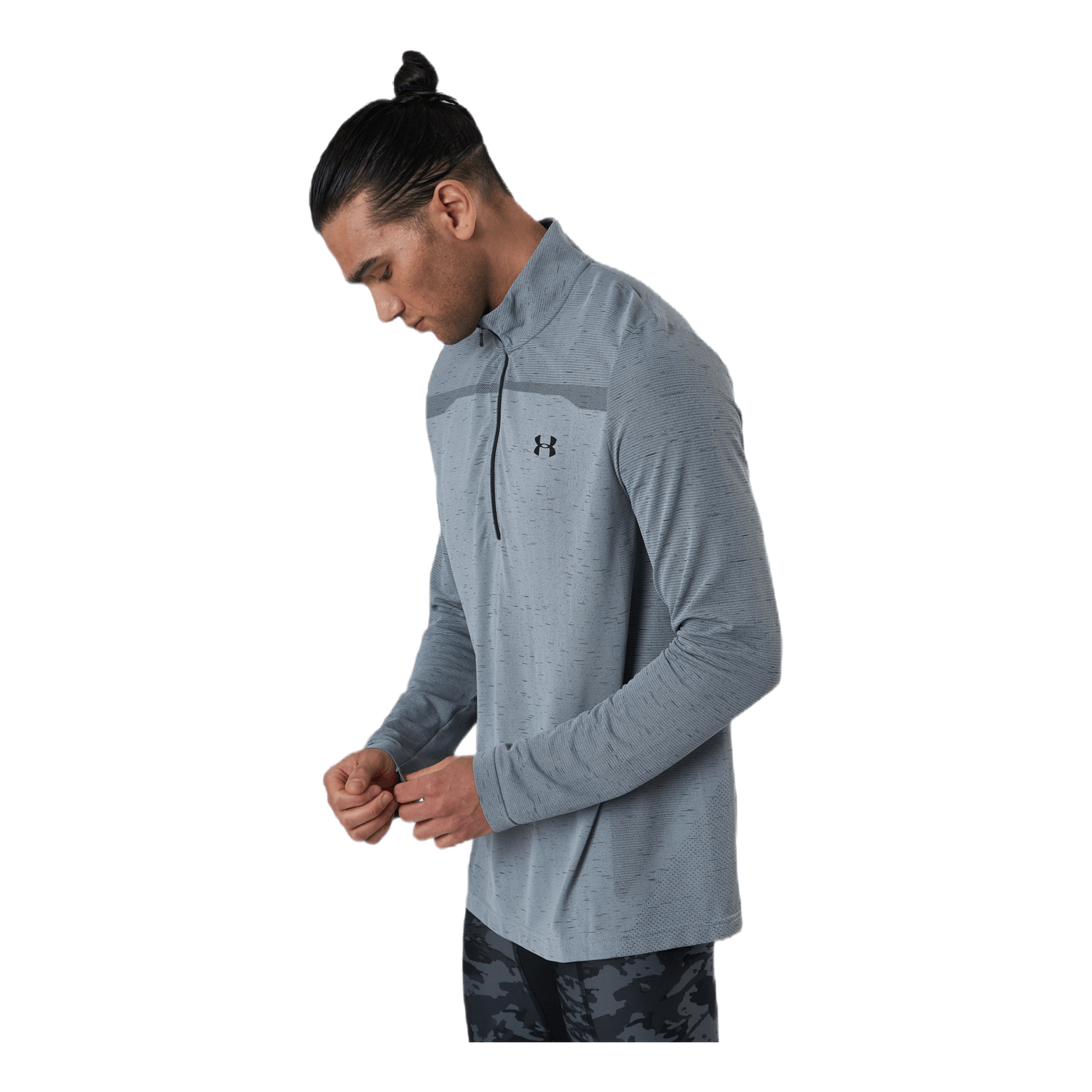 Seamless 1/2 Zip Grey