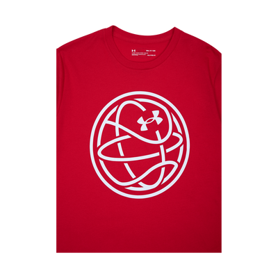 Hoops Icon Tee Red