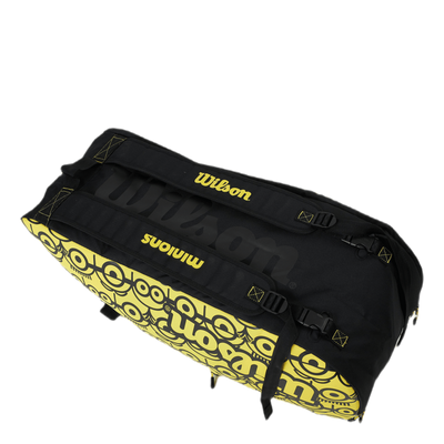 Minions Tour 12Pk Racket Bag Black/Yellow