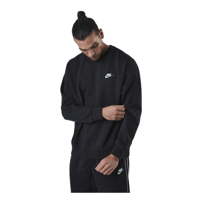 Sportswear Club Men's French Terry Crew BLACK/WHITE