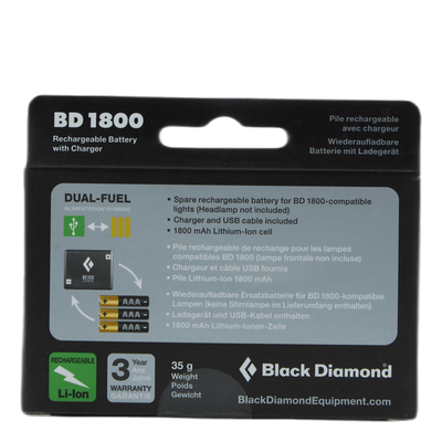 BD 1800 Battery & Charger Black