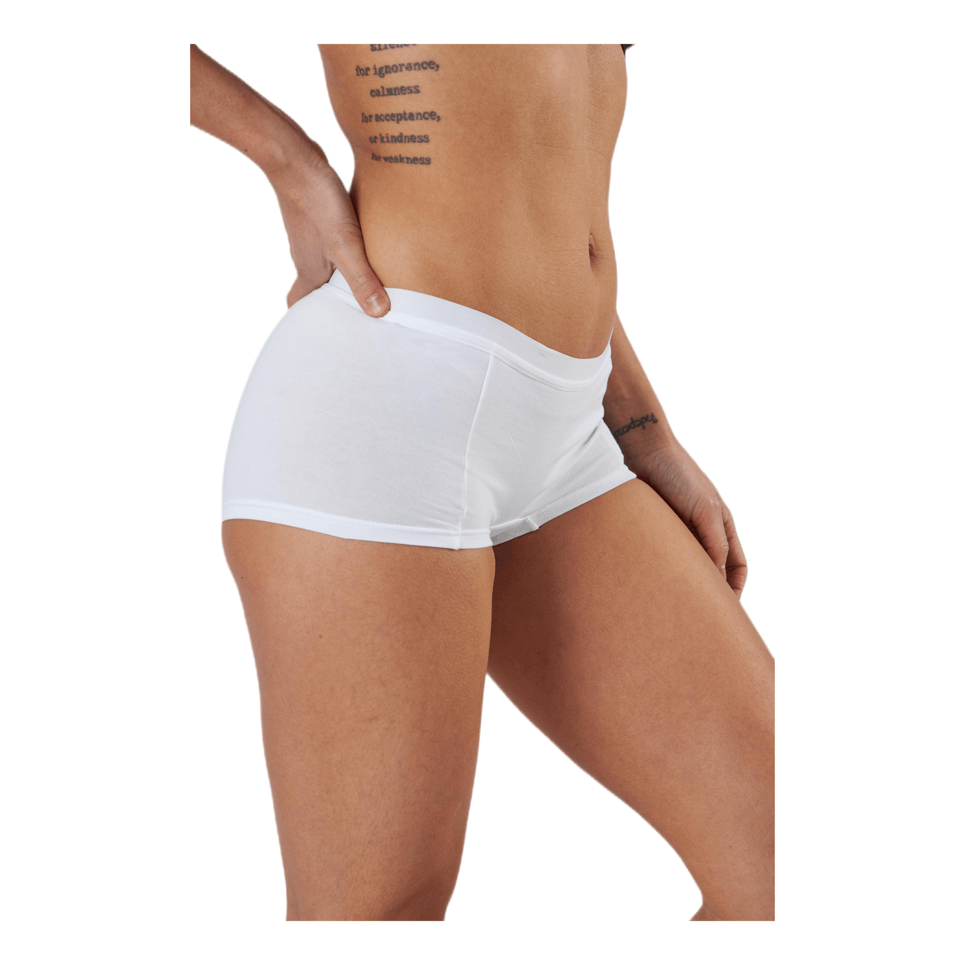 Mia Solid Minishorts 3-Pack White/Black