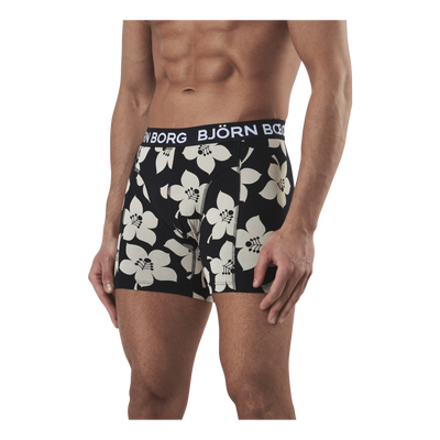 Sammy Graphic Floral Shorts 2-Pack Black