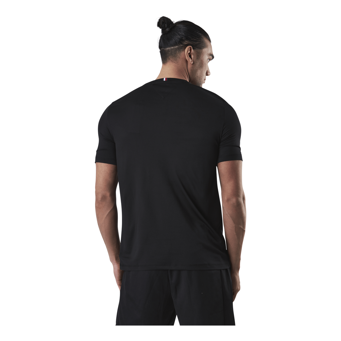 Shoulder Logo Slim Training Tee Black