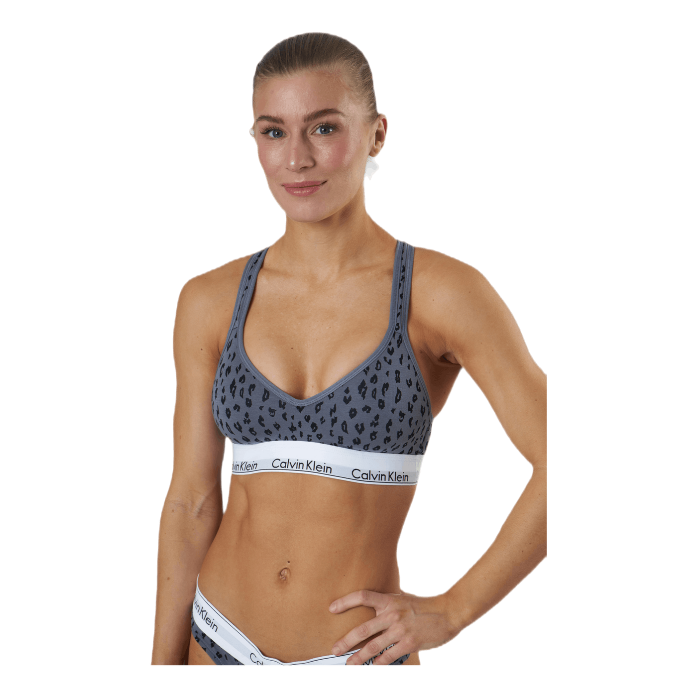 Modern Cotton Lift Bralette Grey