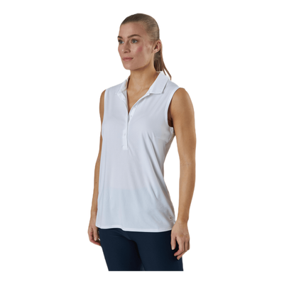 Rotation Sleeveless Polo White