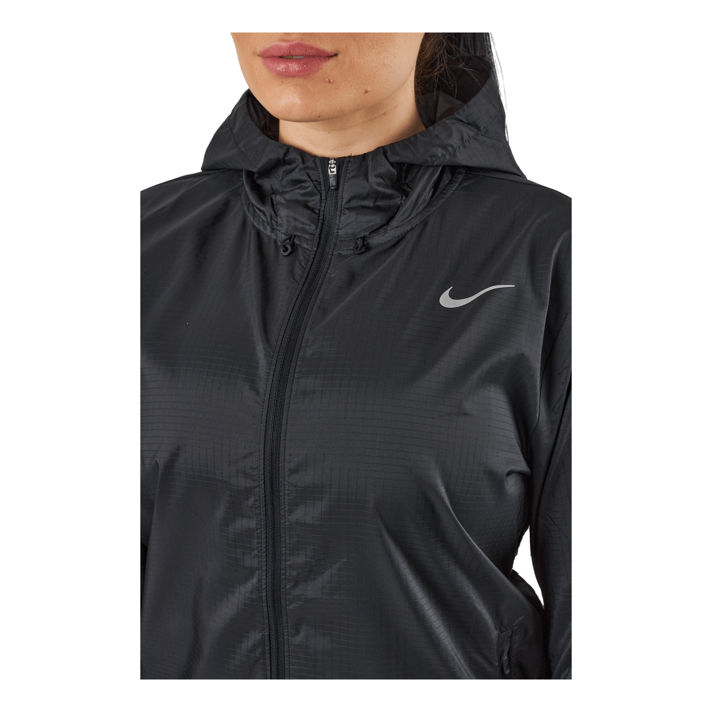 Essential Women's Running Jacket BLACK/REFLECTIVE SILV