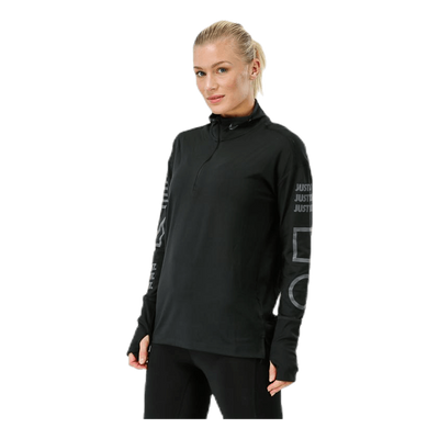 Halfzip Flash Top Black/Grey