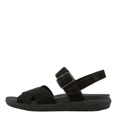 Wilesport Leather Sandal Black