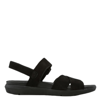 Wilesport Leather Sandal Black