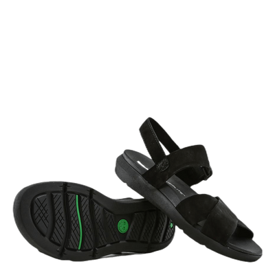 Wilesport Leather Sandal Black