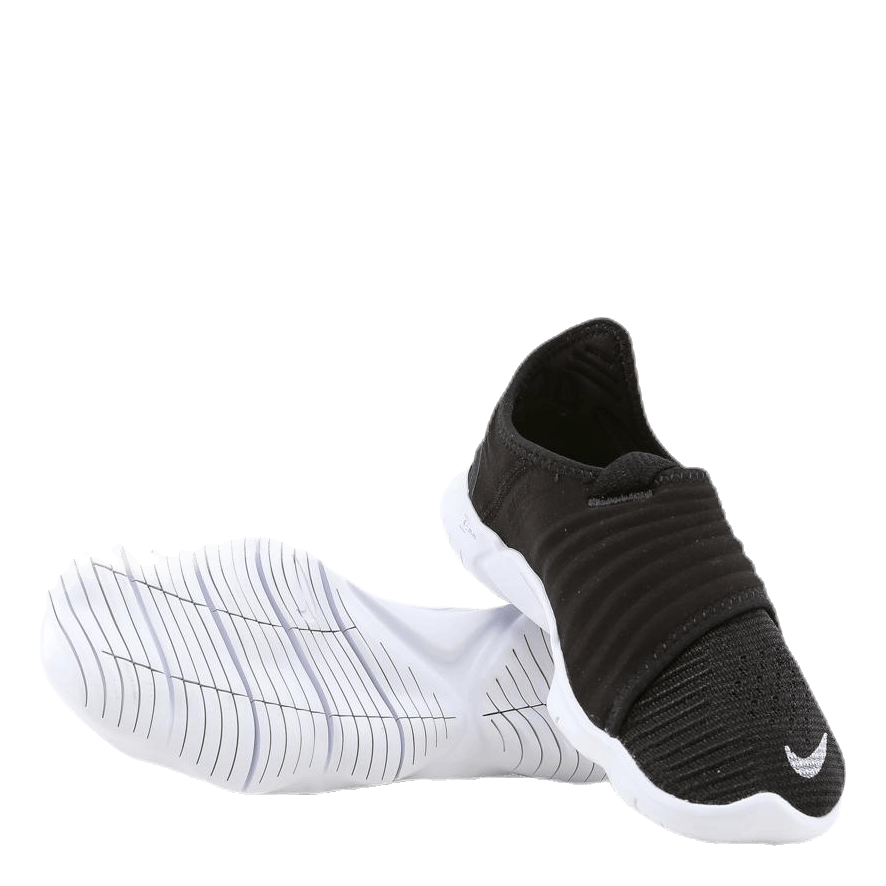 Nike free flyknit black white best sale