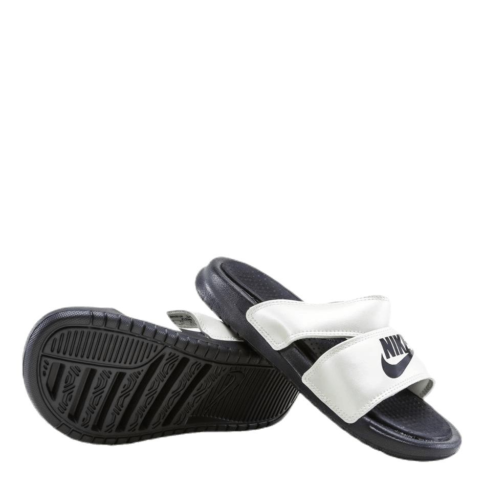 Bennassi Duo Ultra Slide White Black Grey Nike Runforest