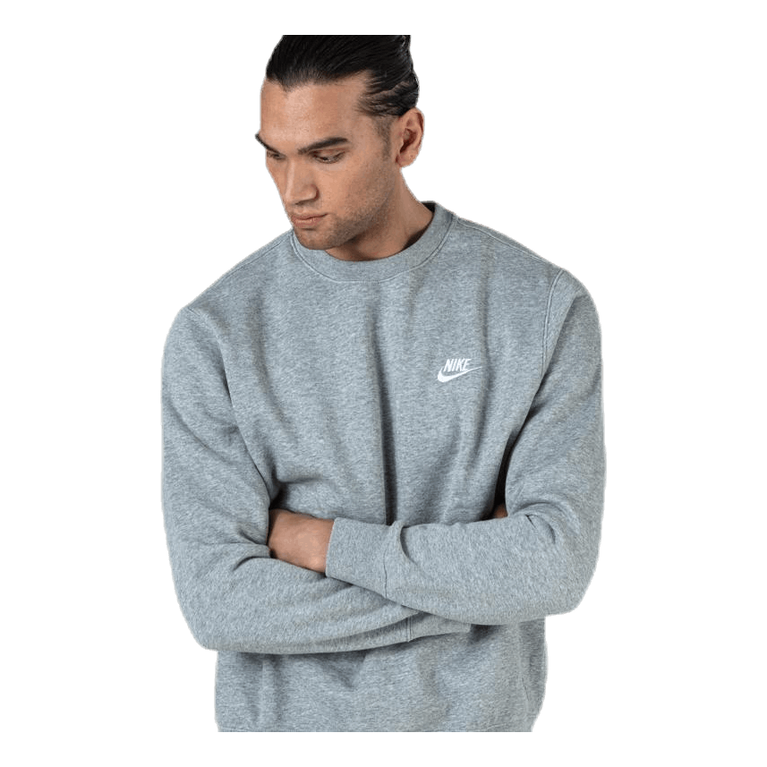 Sportswear Club Fleece Crew DK GREY HEATHER/WHITE